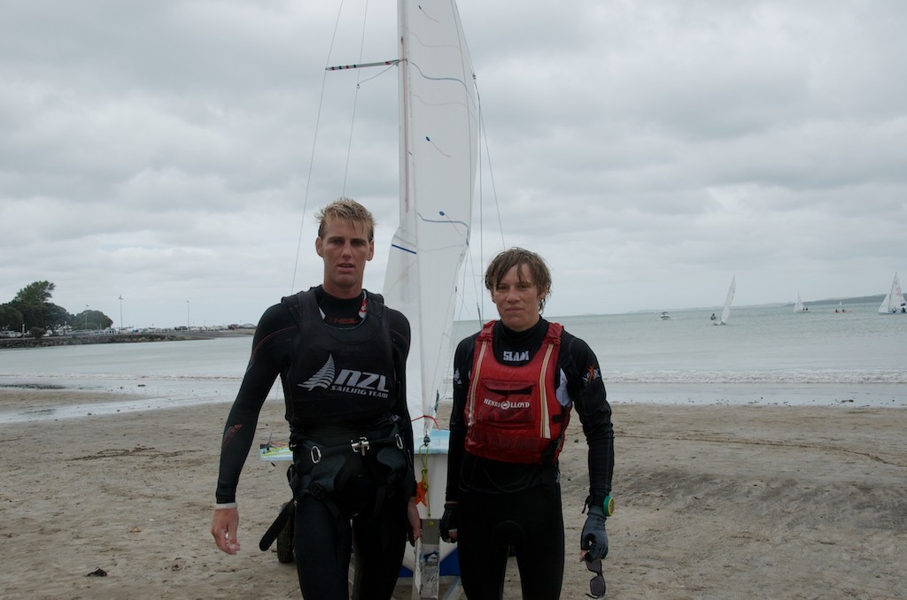 Paul Snow-Hansen and Jason Saunders (NZL) - 2011 New Zealand 470 National Championships © Christine Hansen